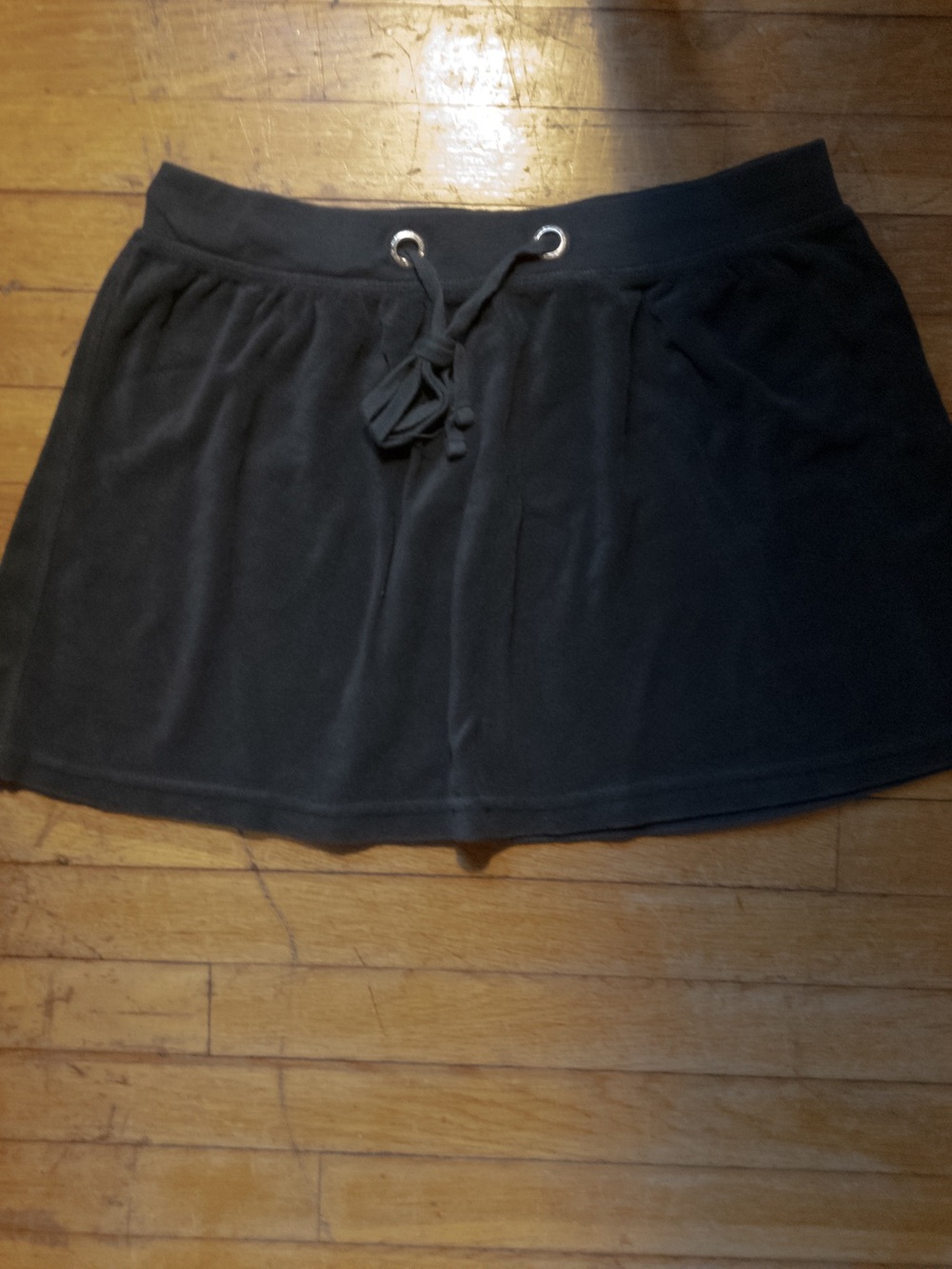 VENUS Black Drawstring Mini Skirt